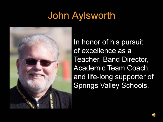 2010 Inductees  John Aylsworth