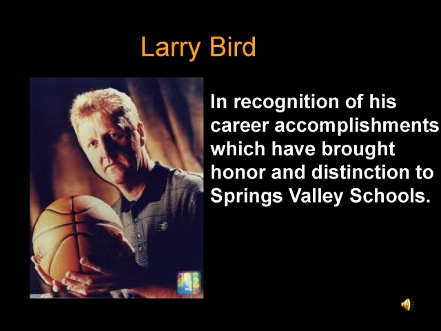 2010 Inductees  Larry Bird