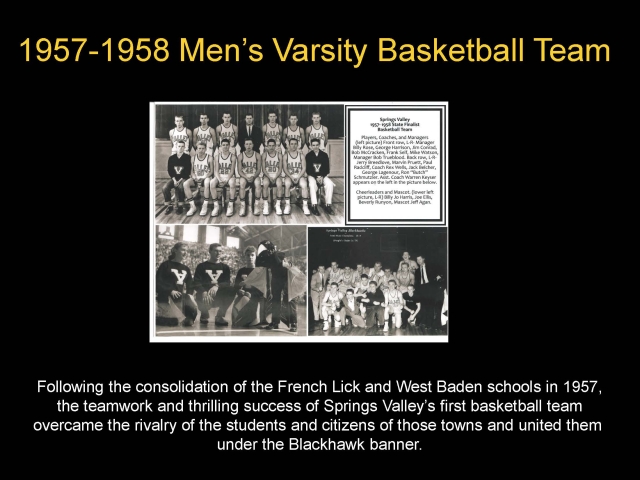 2010 Inductees  1957-1958 Men's Varsity Basketball Team