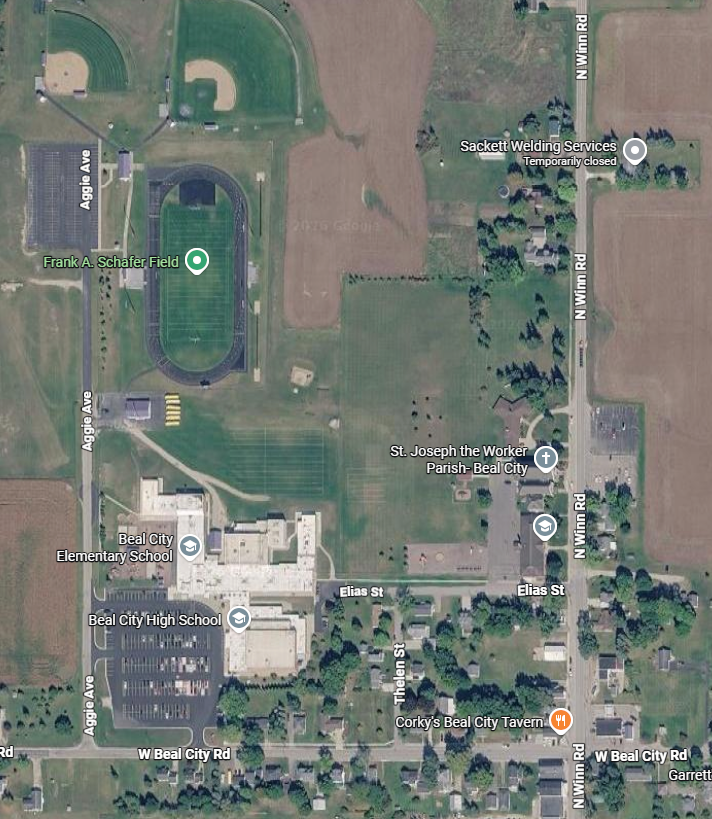Beal City Public Schools - Satellite Image 
