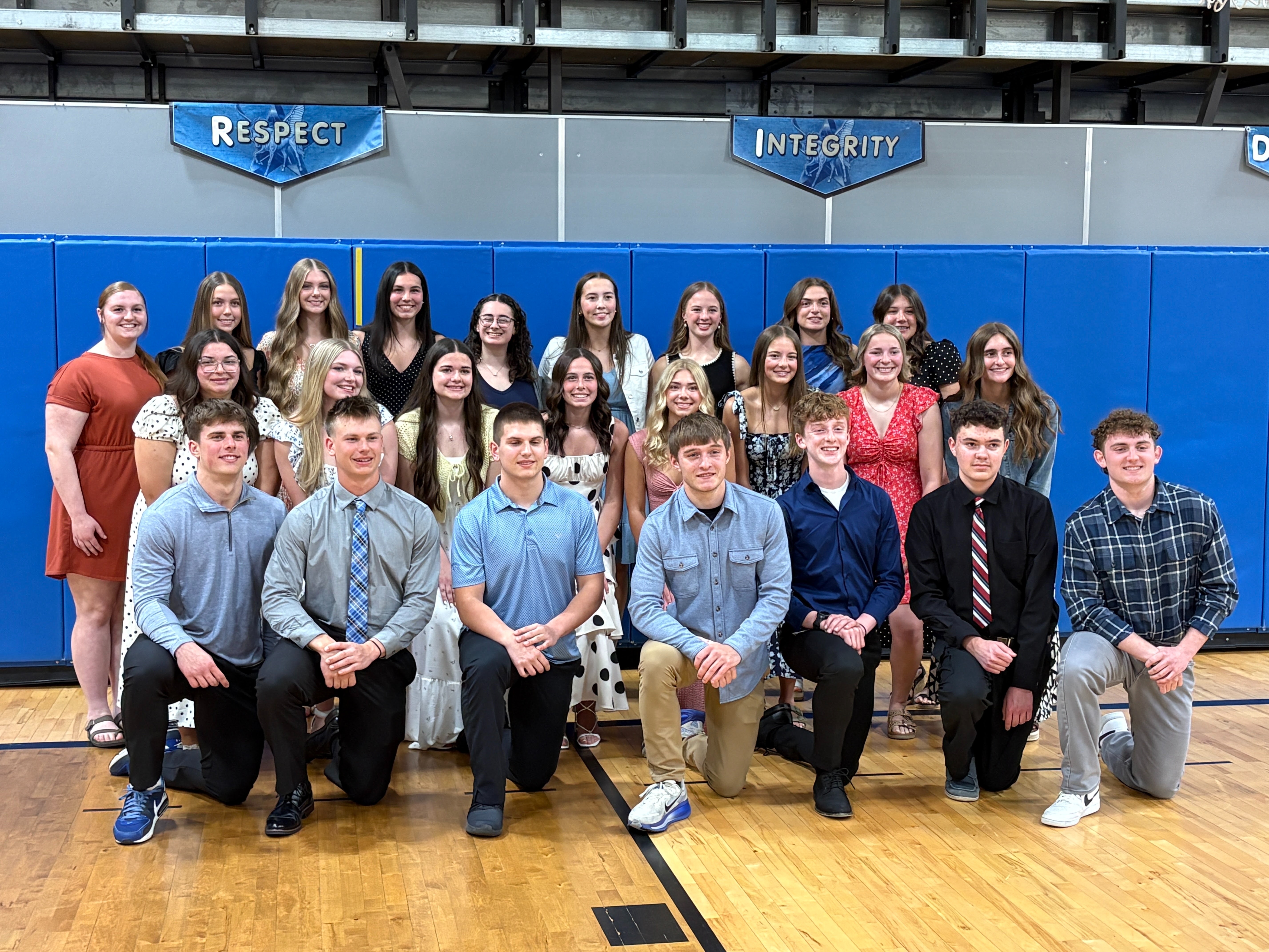 A group of people posing for a photo