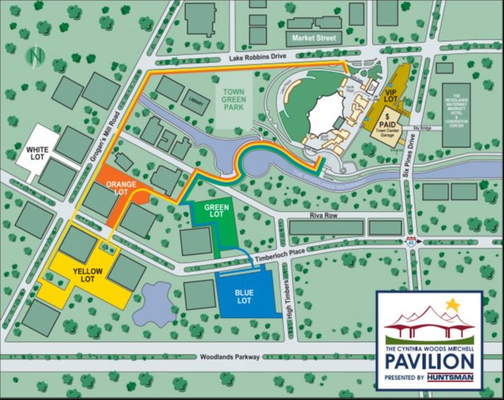 The Cynthia Woods Mitchell Pavilion Map