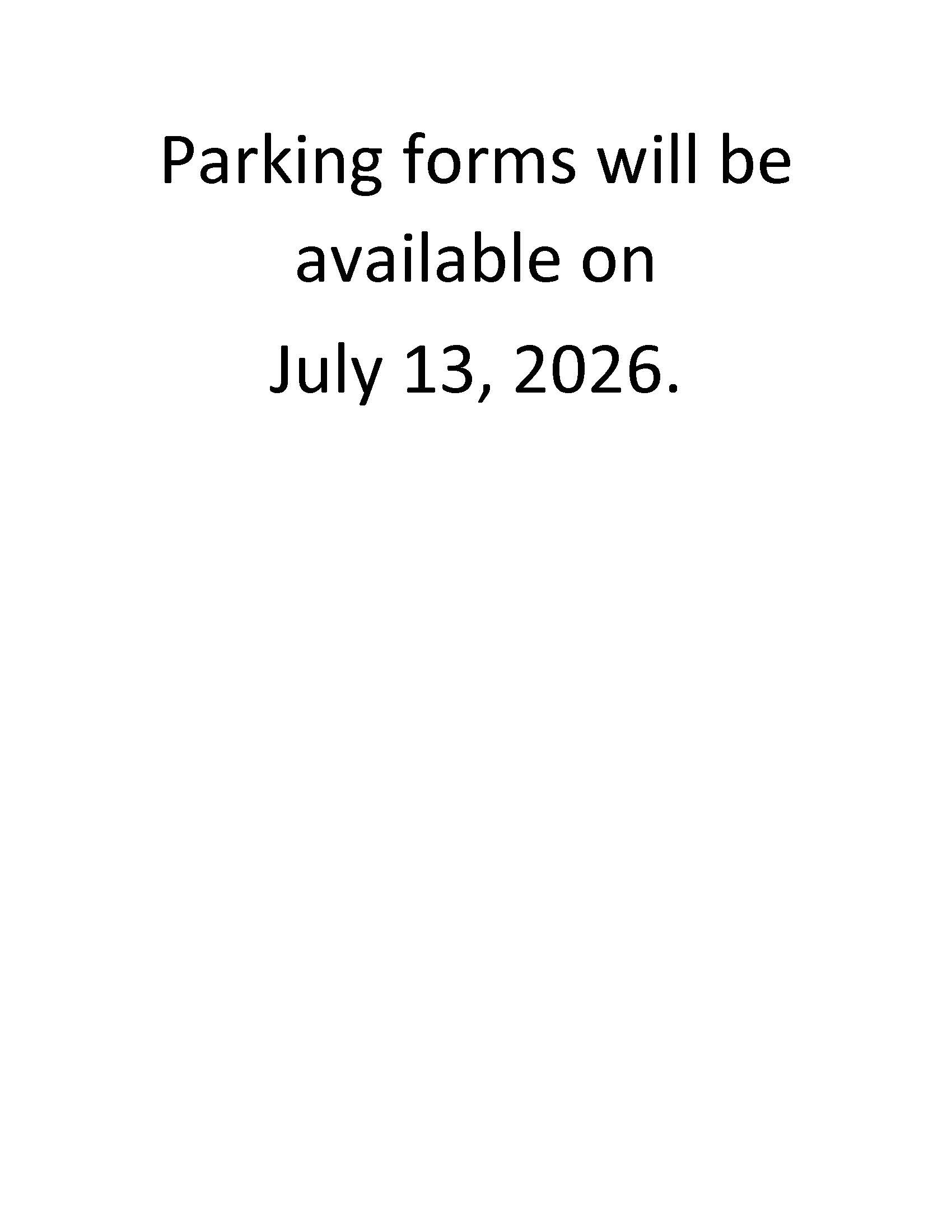 Parking Flyer