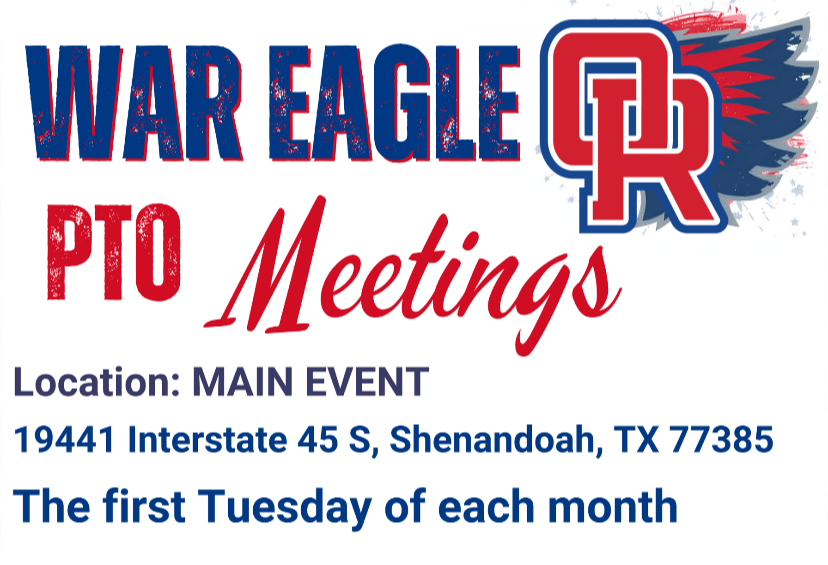 PTO Meetings First Tuesday of each month at Main Event. 