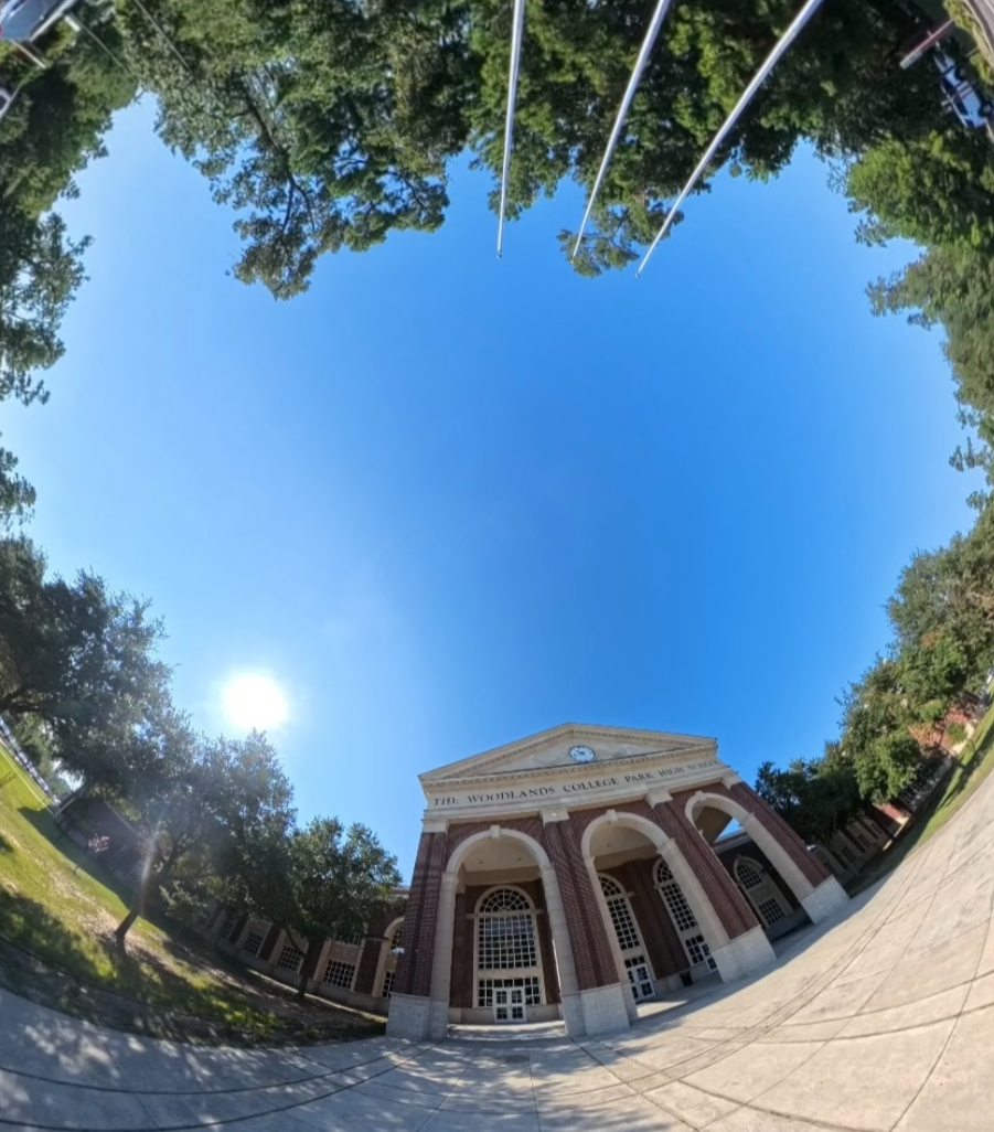 College Park High School Entrance using 360 lens.