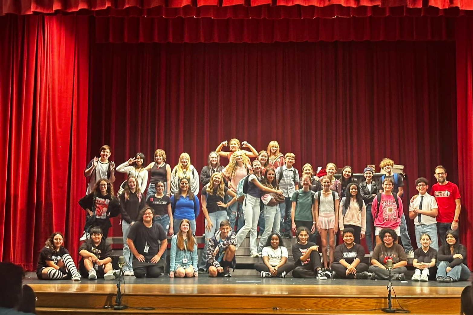 theater group after performance