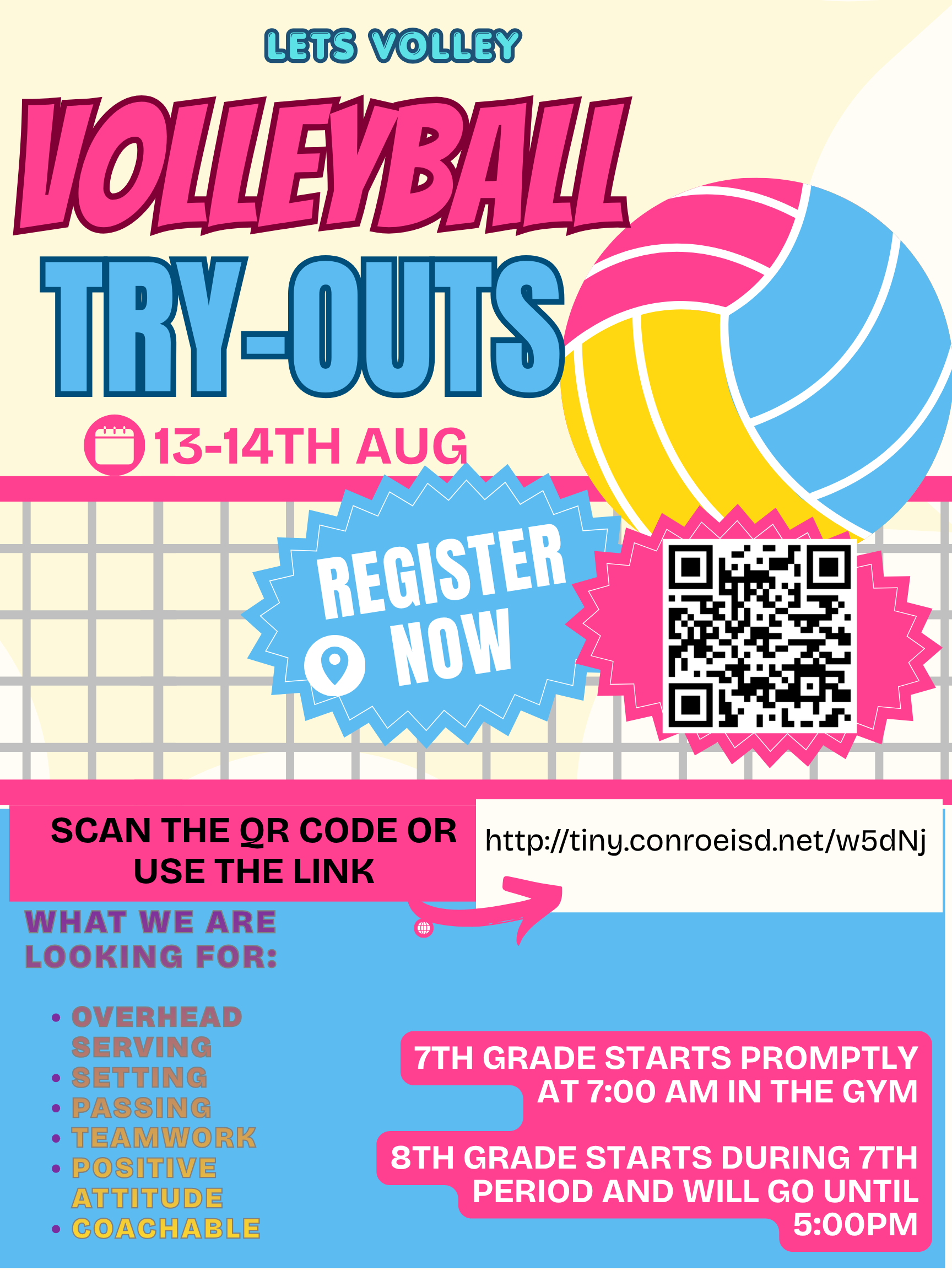 Moorhead Volleyball Tryout Information