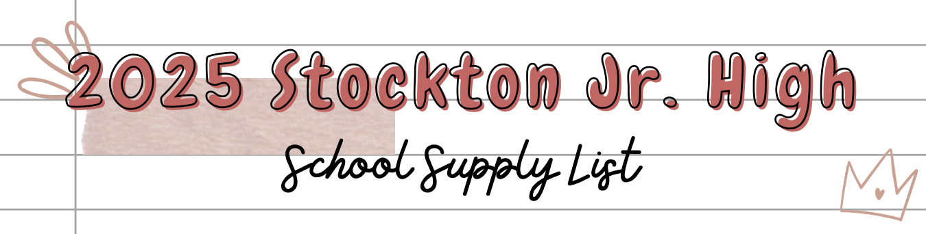 School Supply List Header