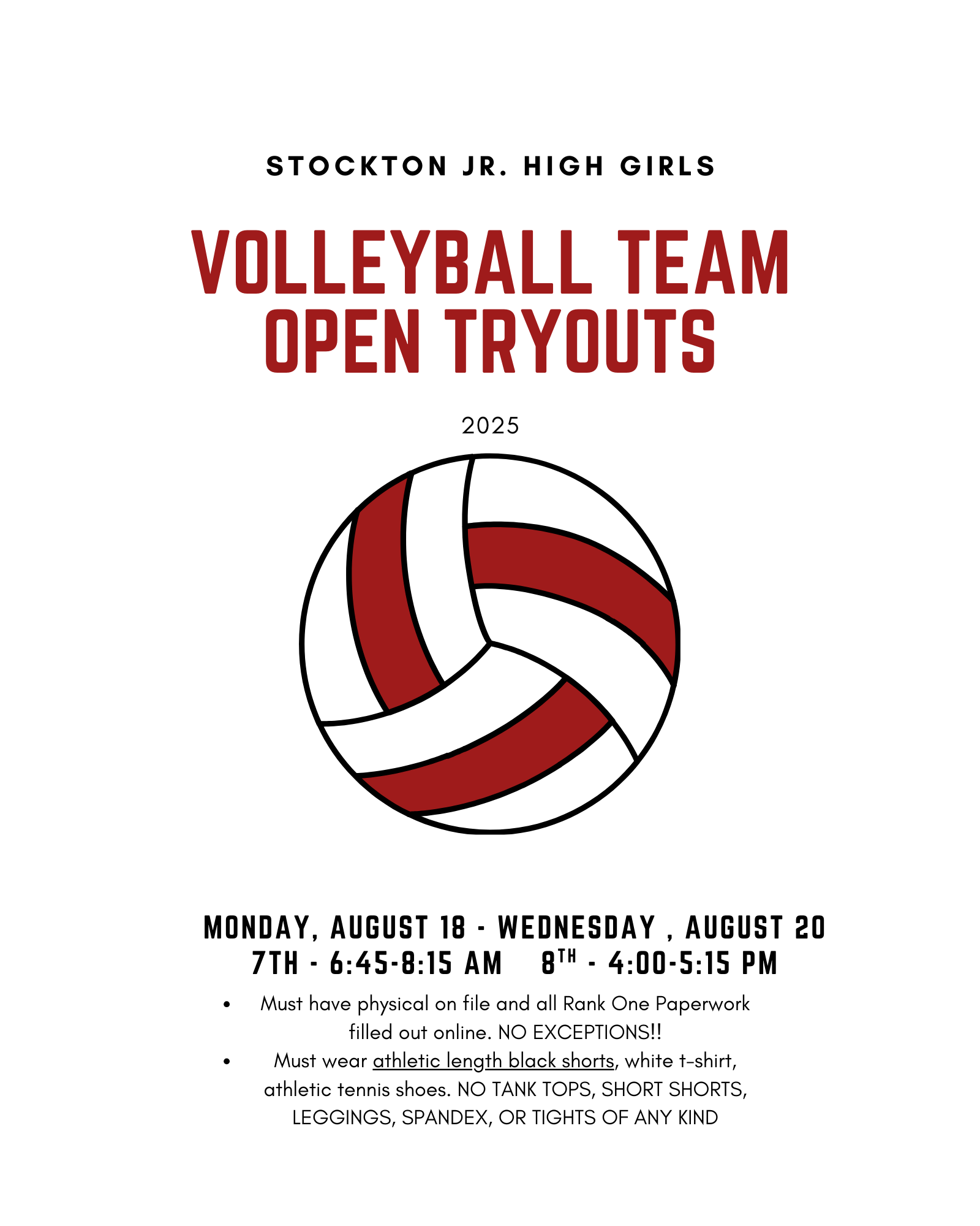 SJH 2025 Open Tryouts