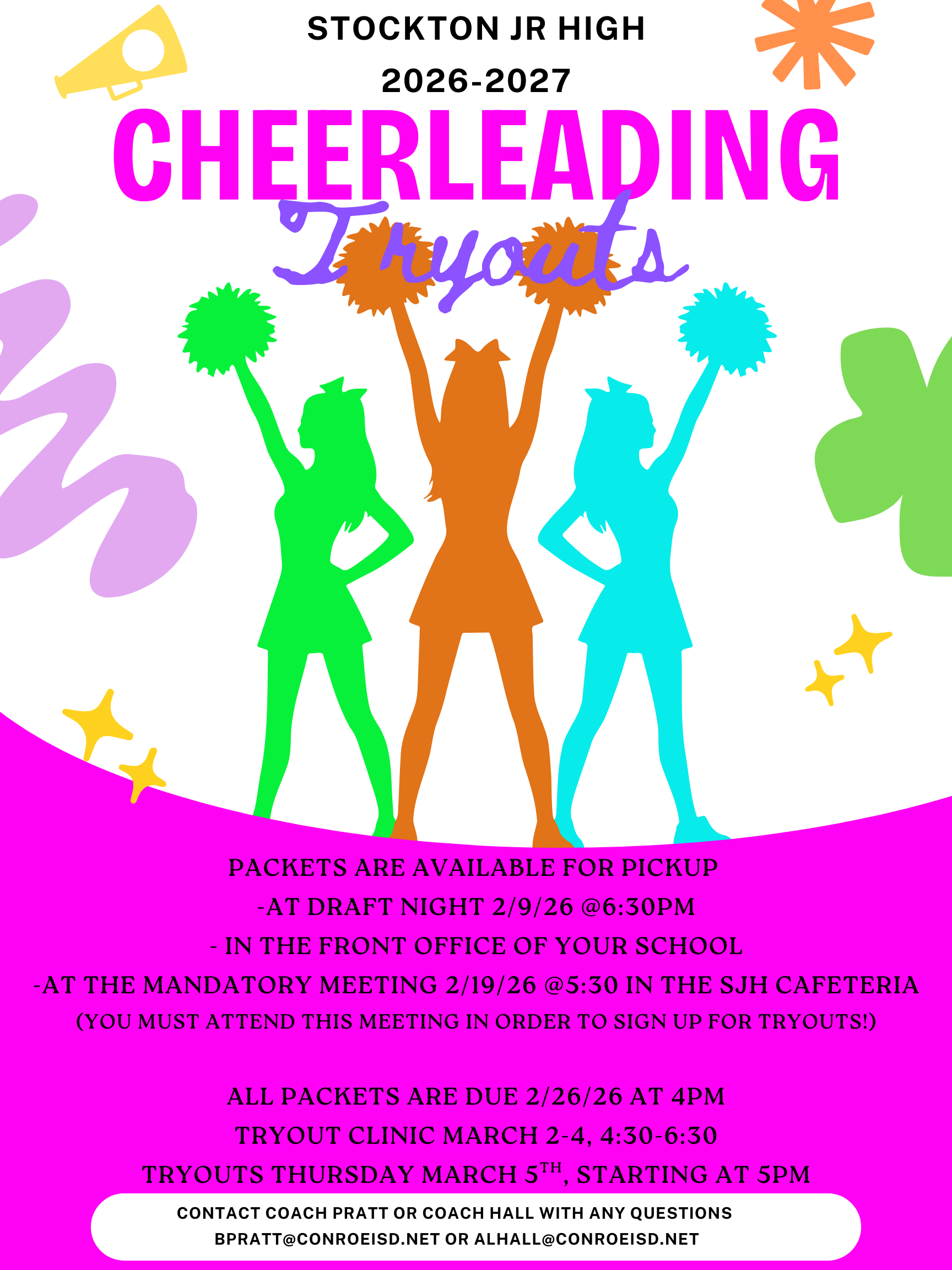 SJH Cheer Tryouts 26-27
