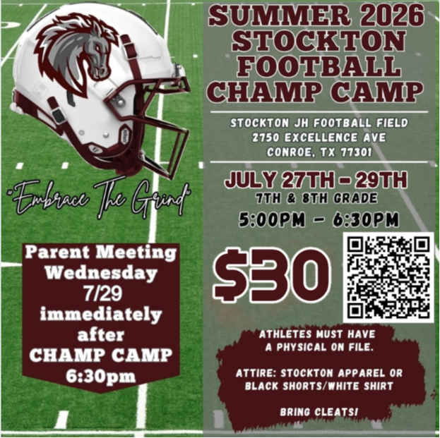 SJH Champ Camp Informational Flyer