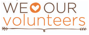 We love our volunteers