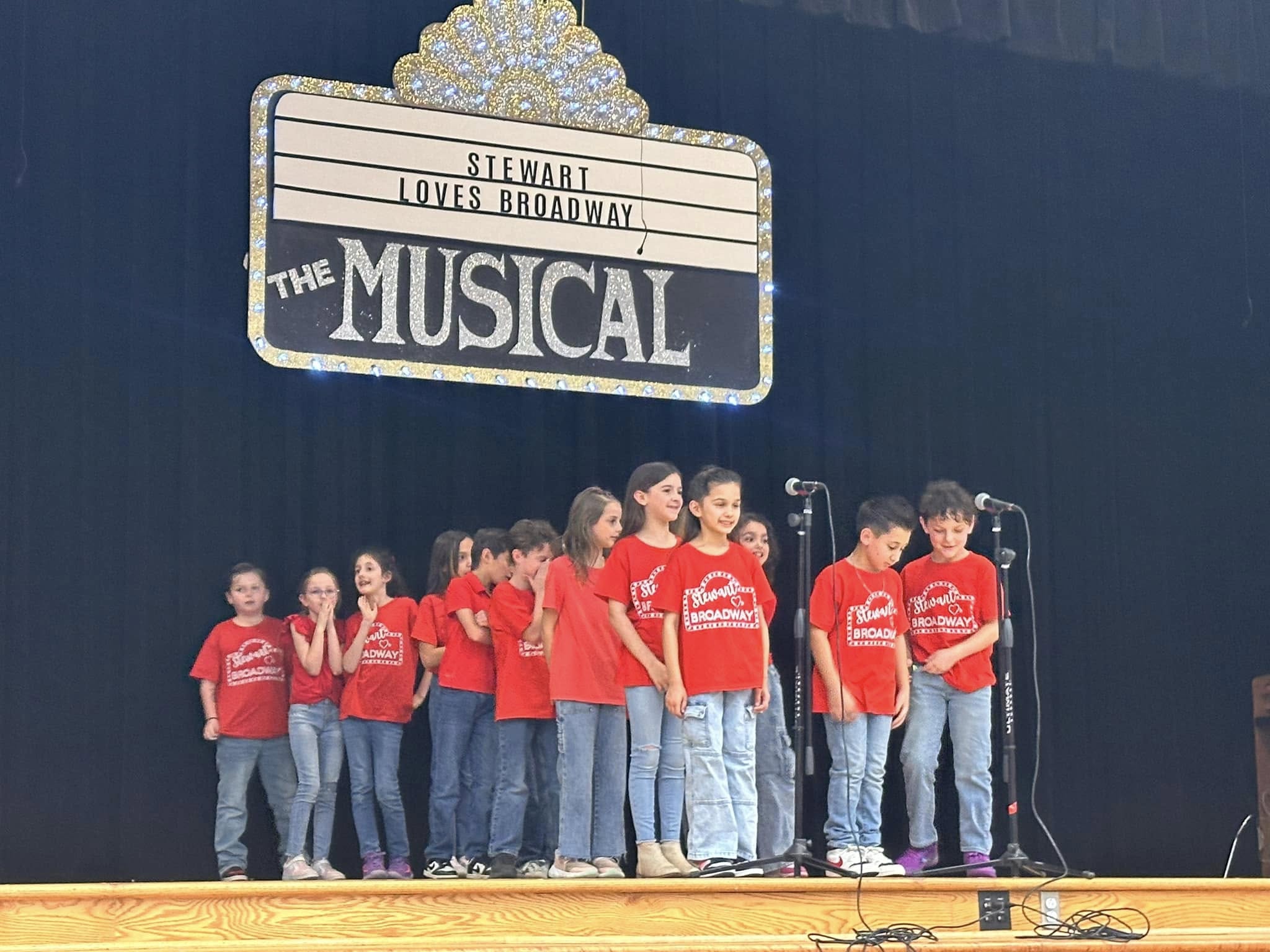 Students performing a musical