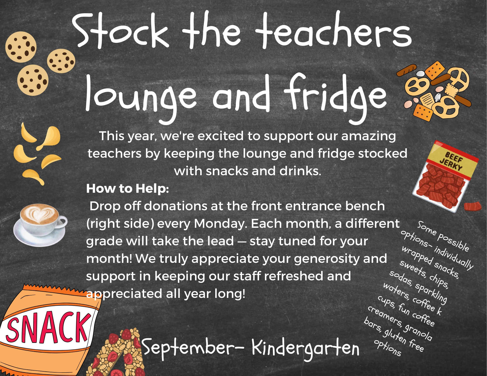 Stock the lounge