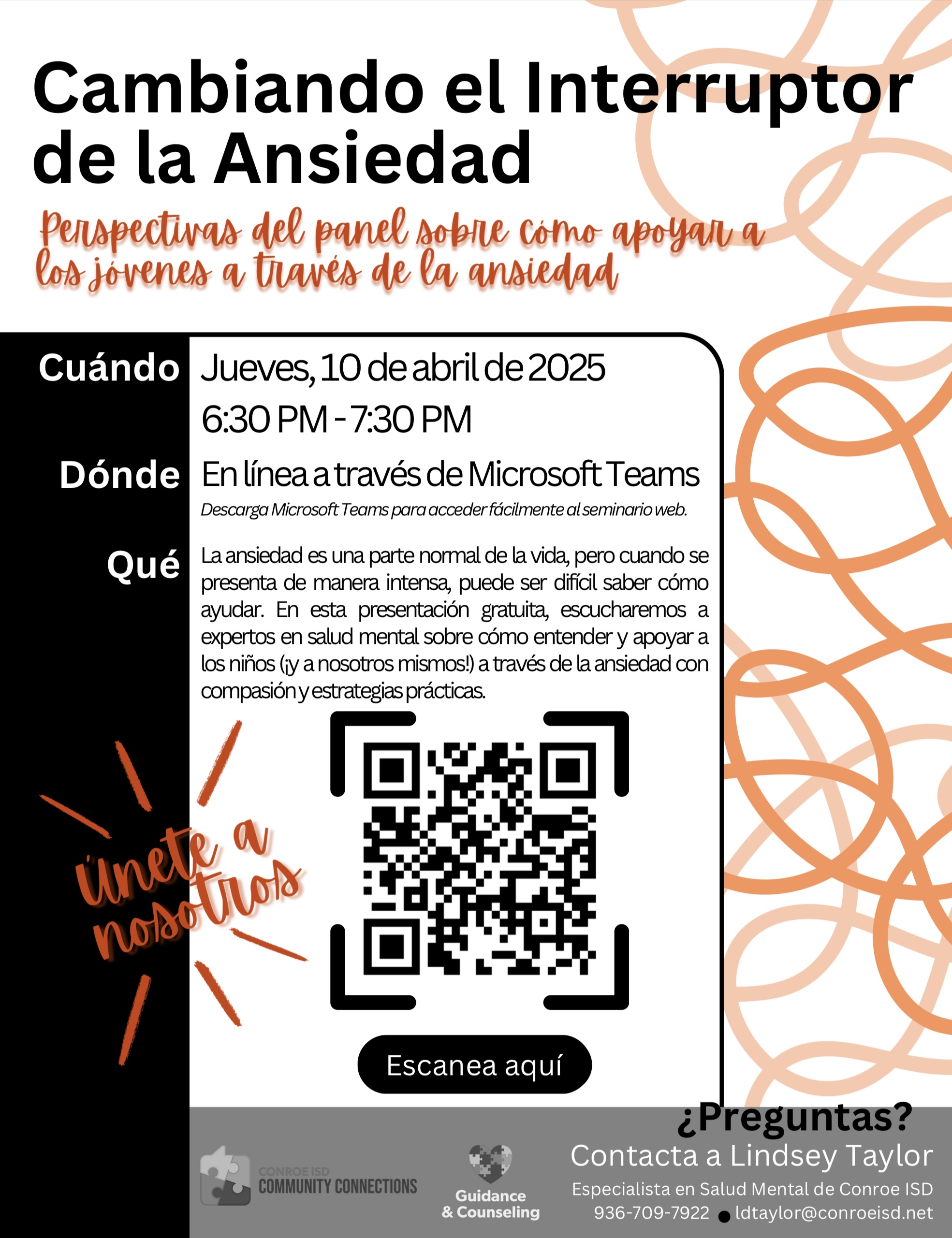 Flipping the switch on anxiety hosted by Conroe ISD In Spanish