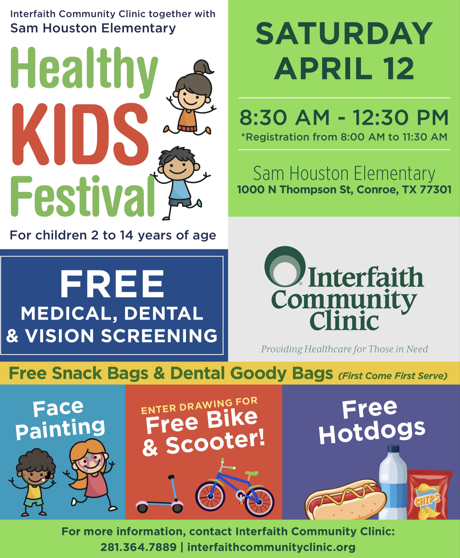 Healthy Kids Fest English poster