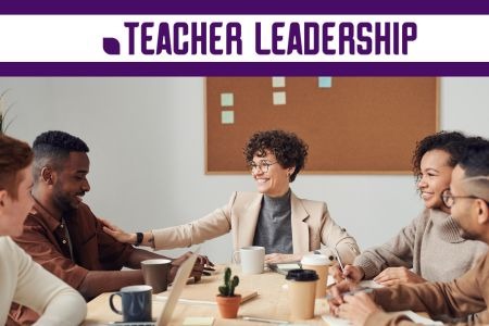 Teacher Leadership with Teacher Leadership Leaf Logo