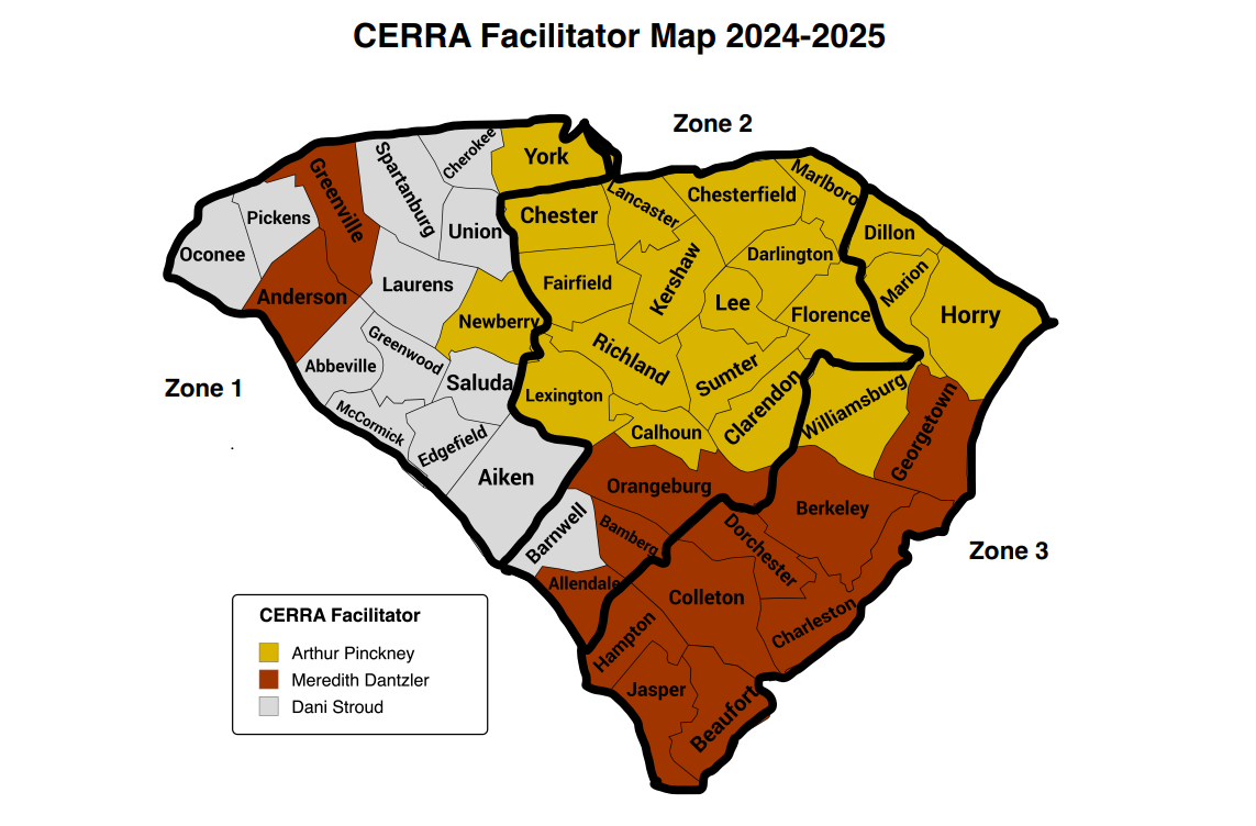 Map of SC with Program Zones