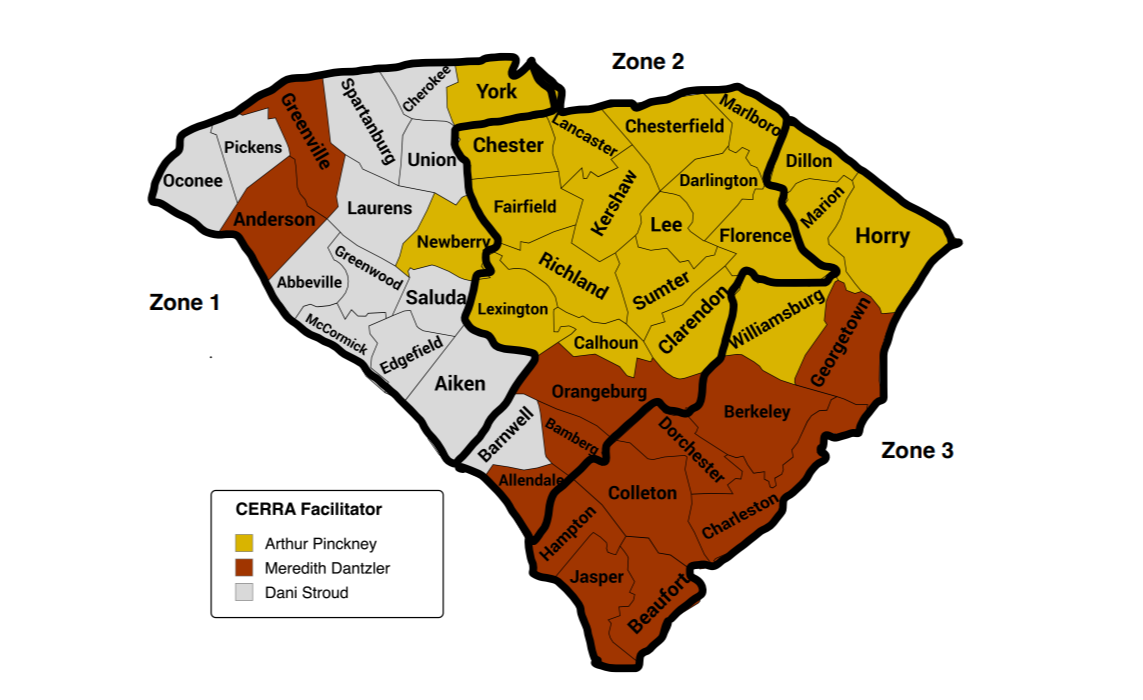 Map of SC with Program Zones