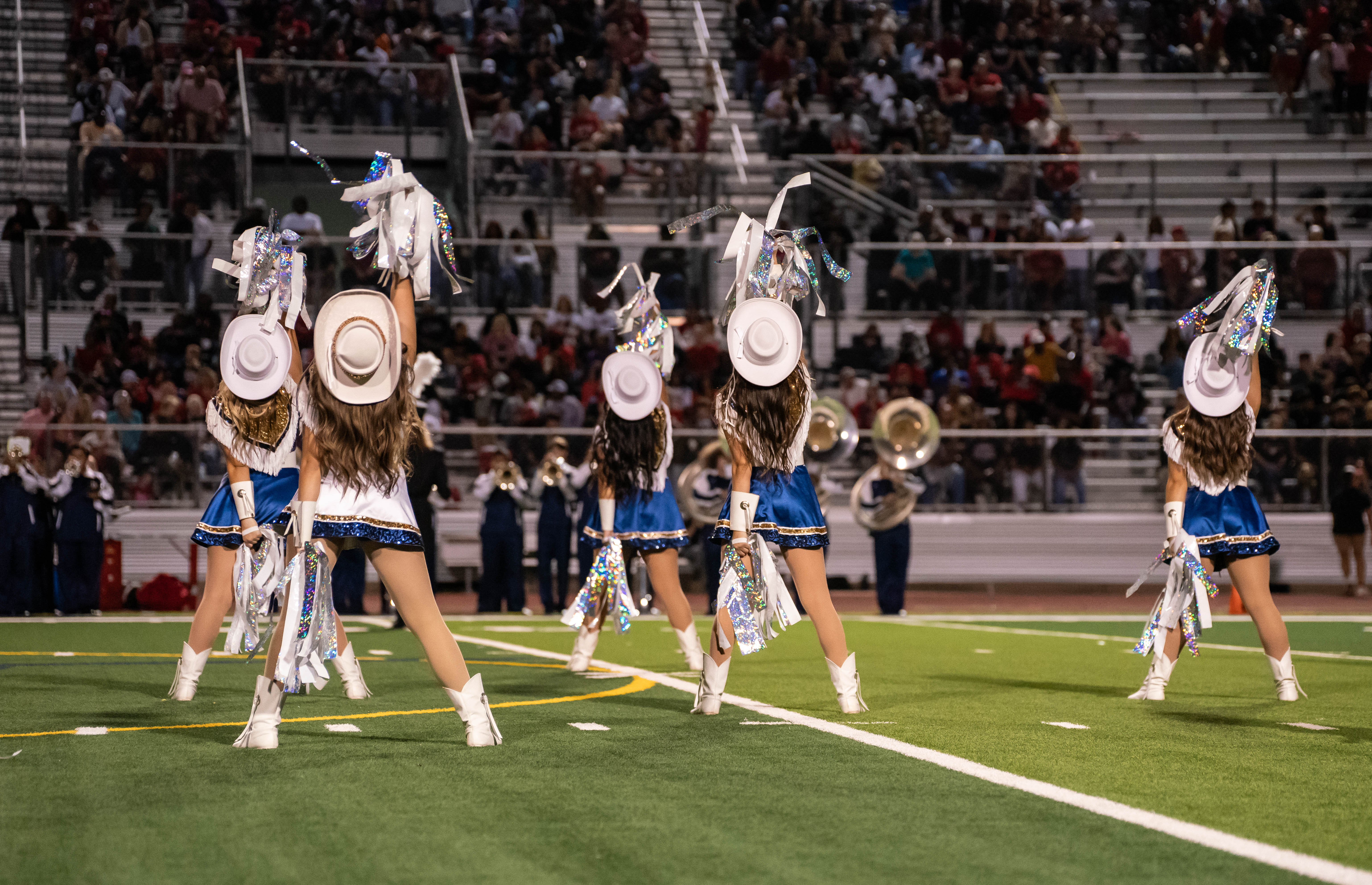 Drill Team Ending Pose of Routine