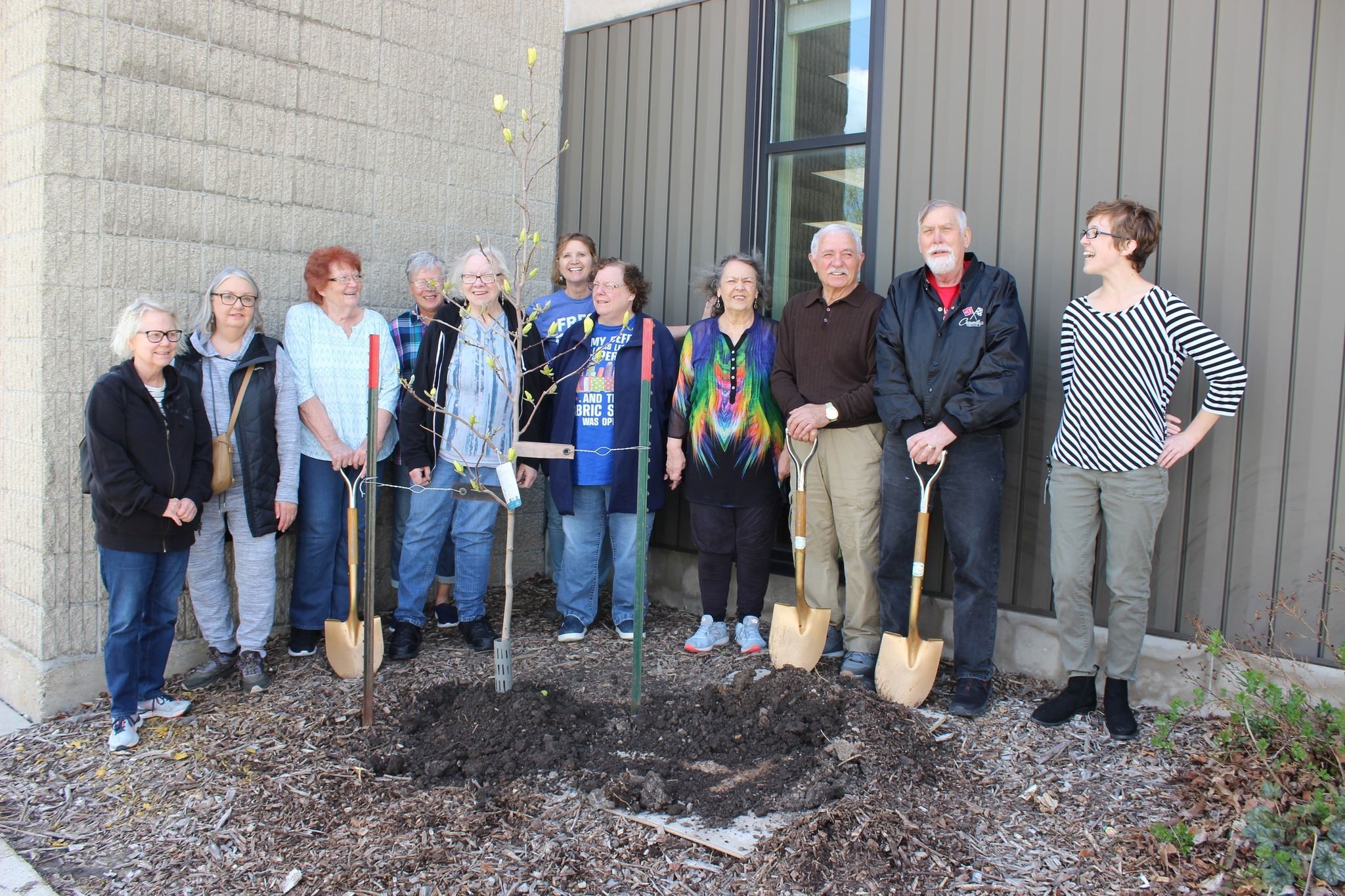 Earth Day Party Group Planting