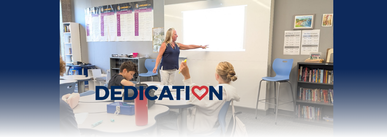 8th grade ELA Teacher Christine Parker pauses instruction after every passage of a common text to ask questions to assess how well students are comprehending what they read.