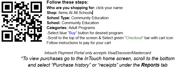 InTouch registration step by step