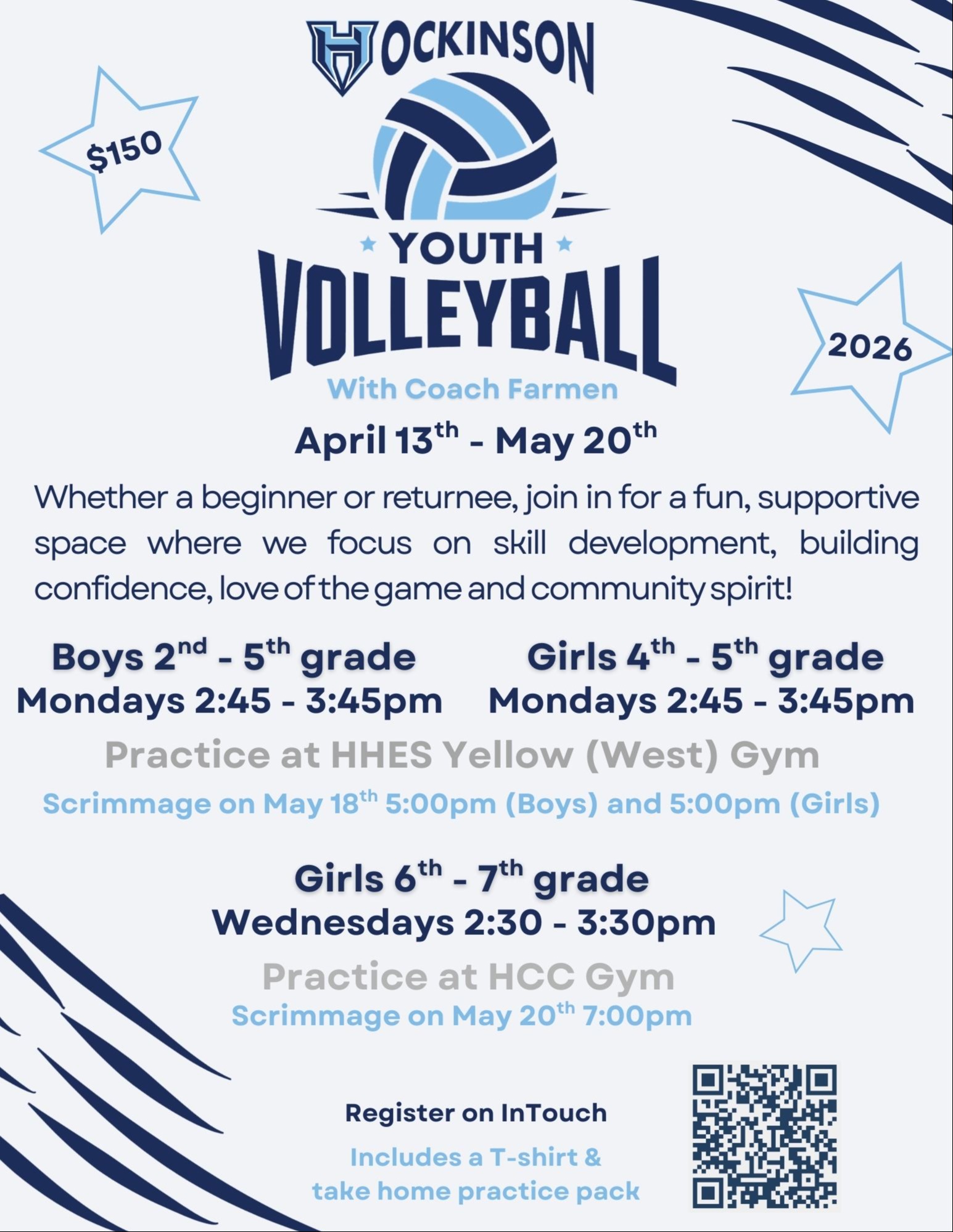 Youth volleyball flyer