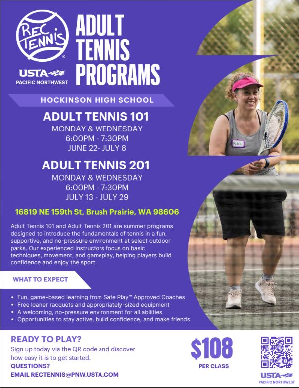 Adult Tennis USTA summer 2026