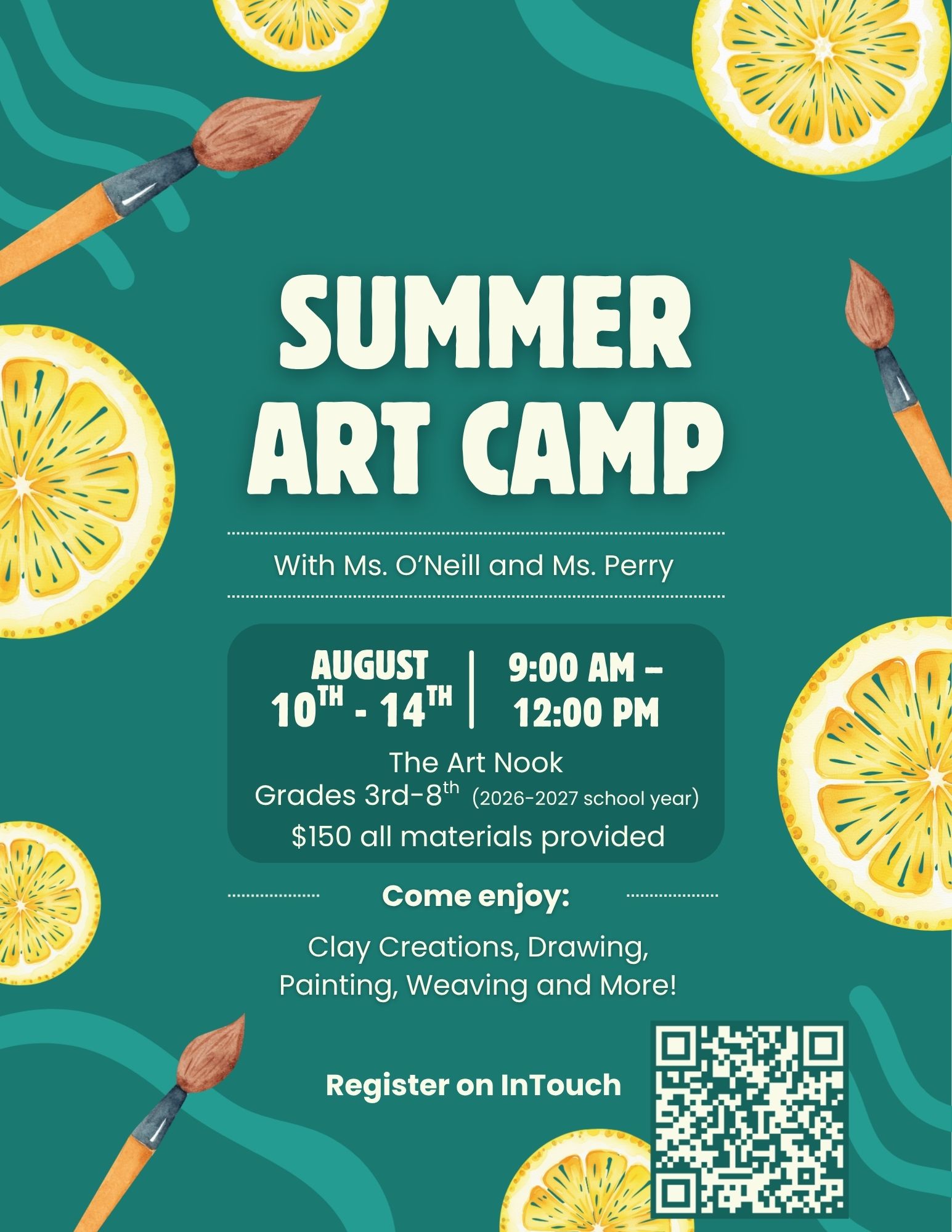 Summer Art Camp 2026