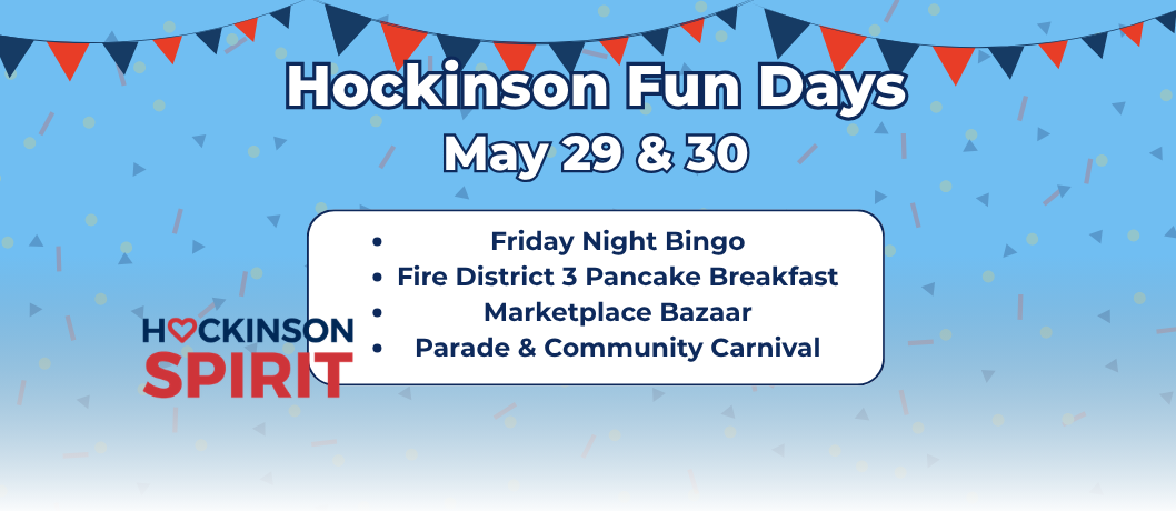 Graphic highlighting events at the 2026 Hockinson Fun Days celebration.