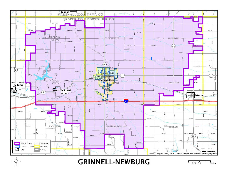 Map of District Boundary Lines