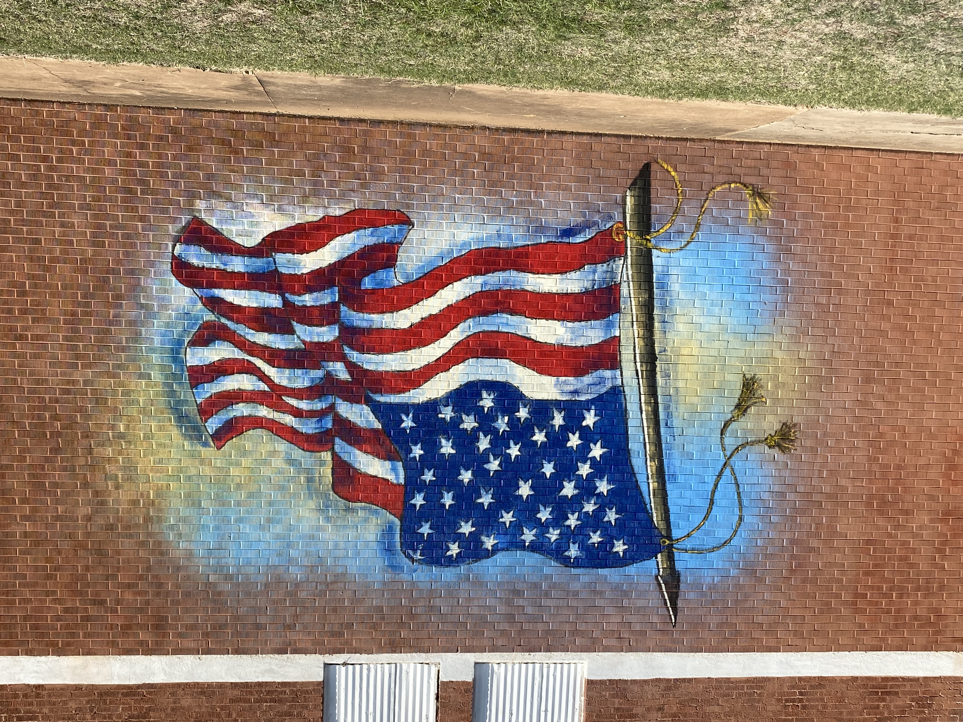 Flag mural