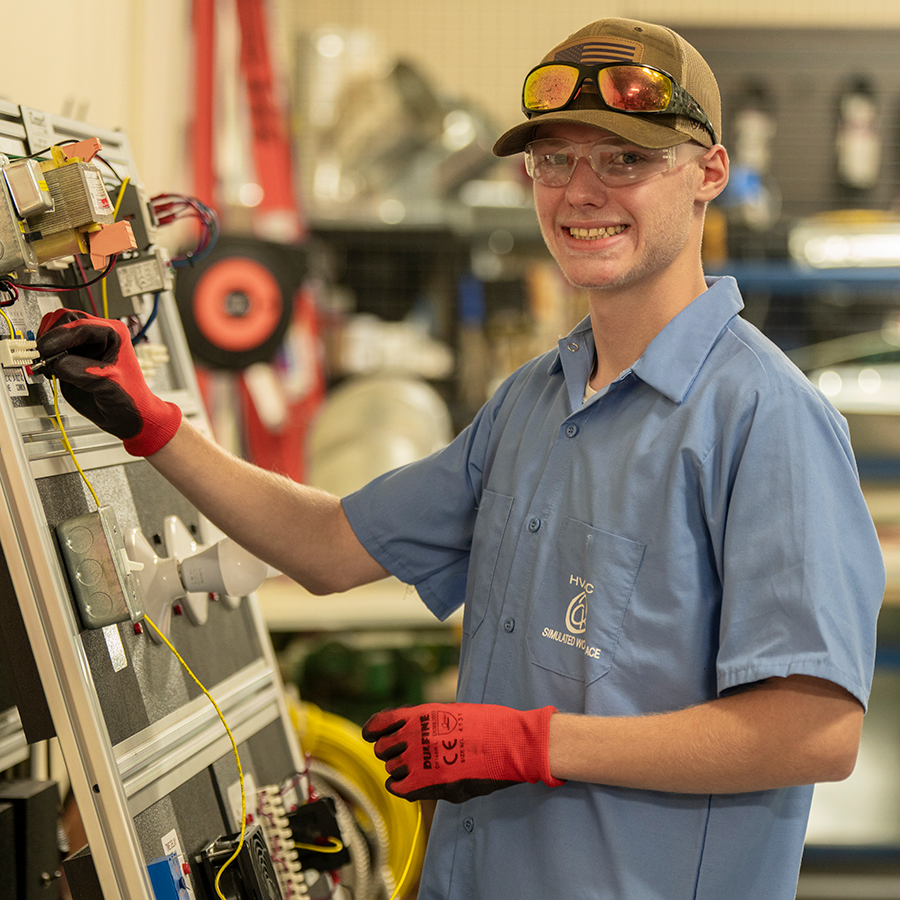 hvac student at cktc