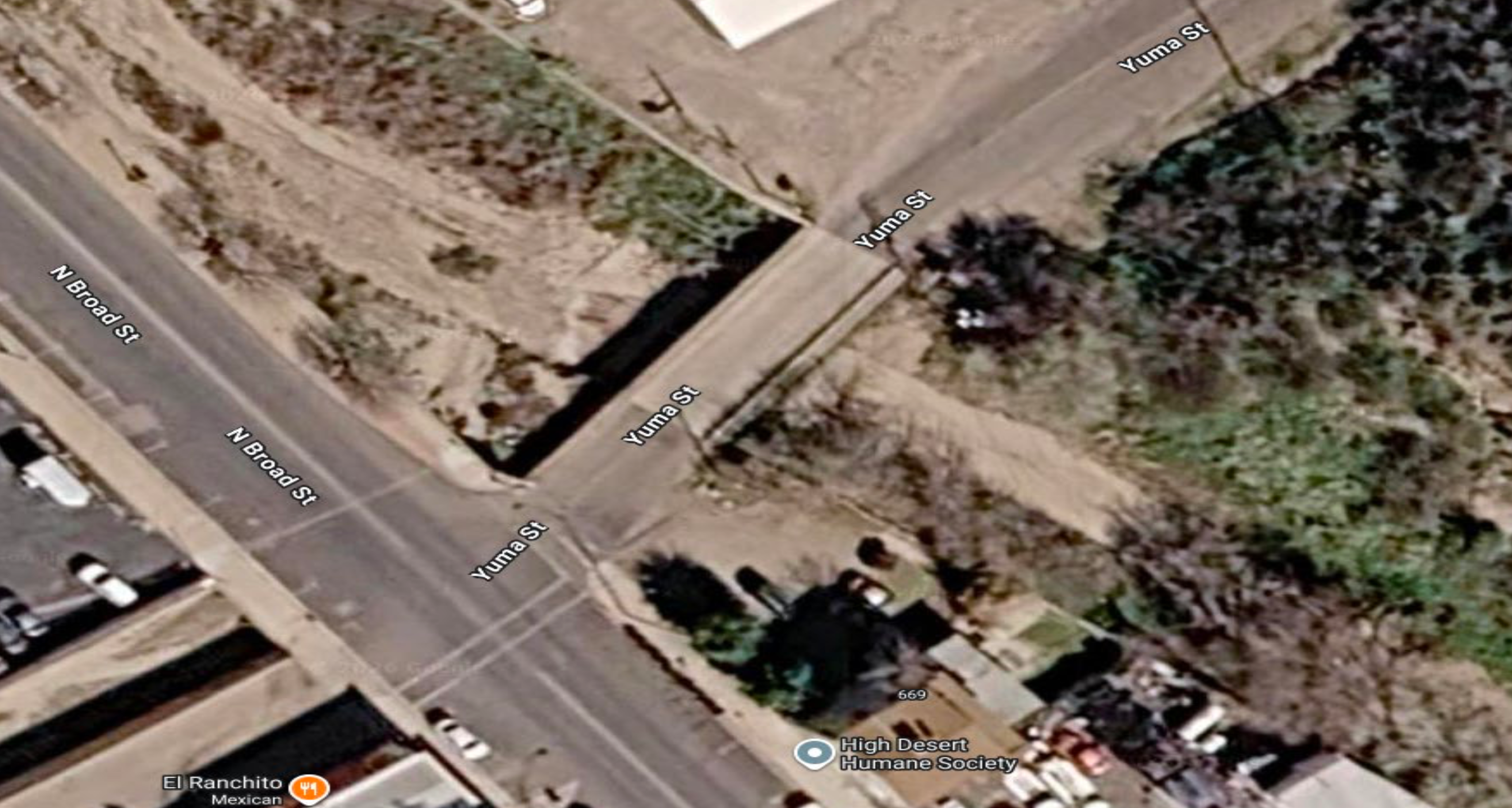 Aerial of Yuma Bridge