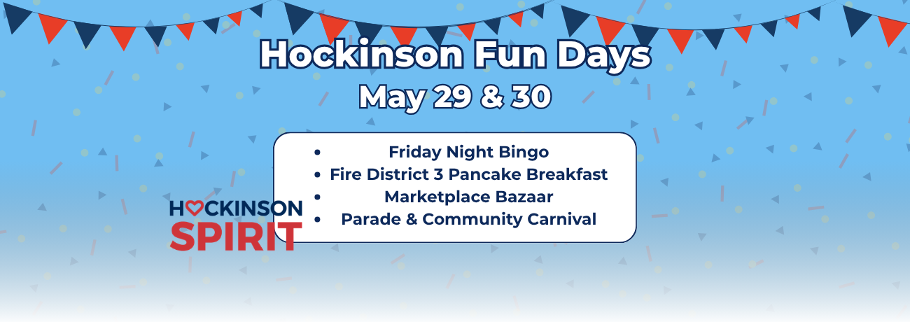 Graphic highlighting events at the 2026 Hockinson Fun Days celebration.