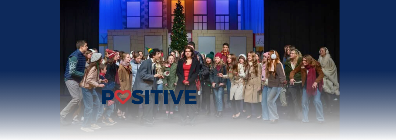 HHS Theatre Students on opening night of the Elf the Musical show.