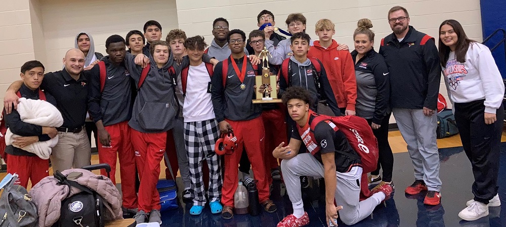 South Sioux City Wrestlers finishes 2nd in the 8 team Omaha North Tournament