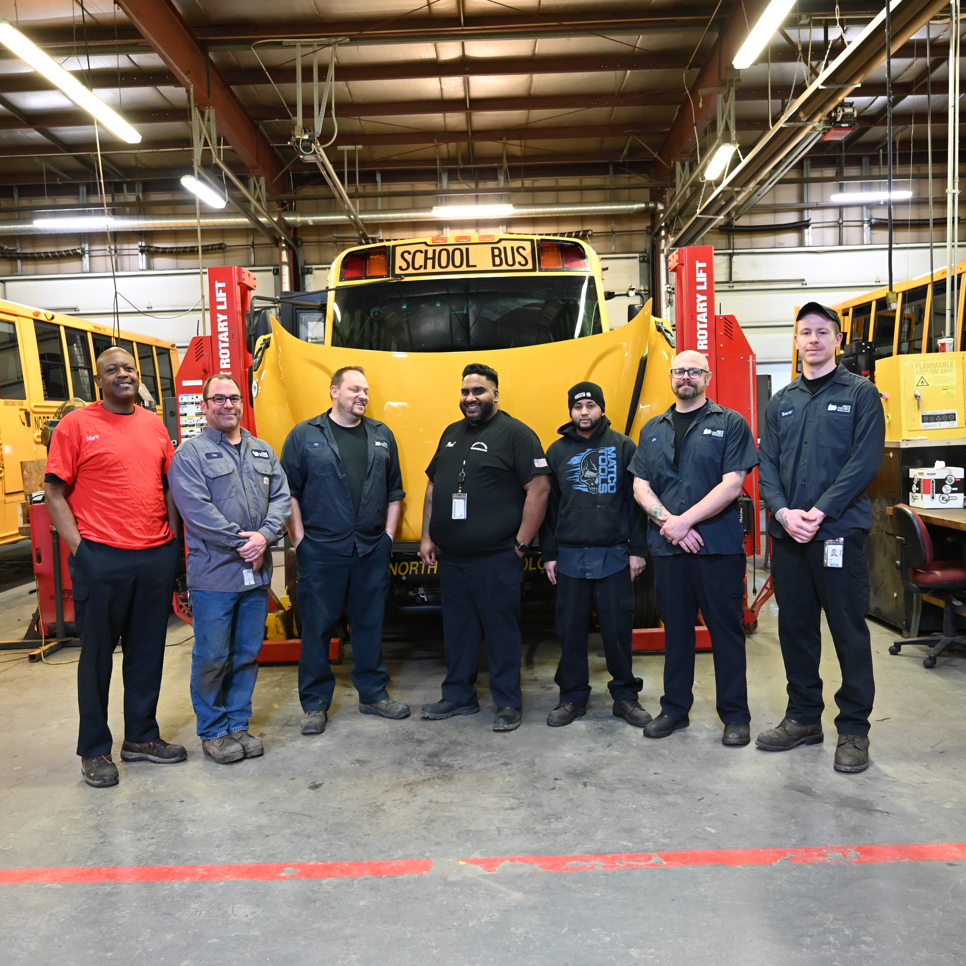 NCCSD Bus Mechanic Staff