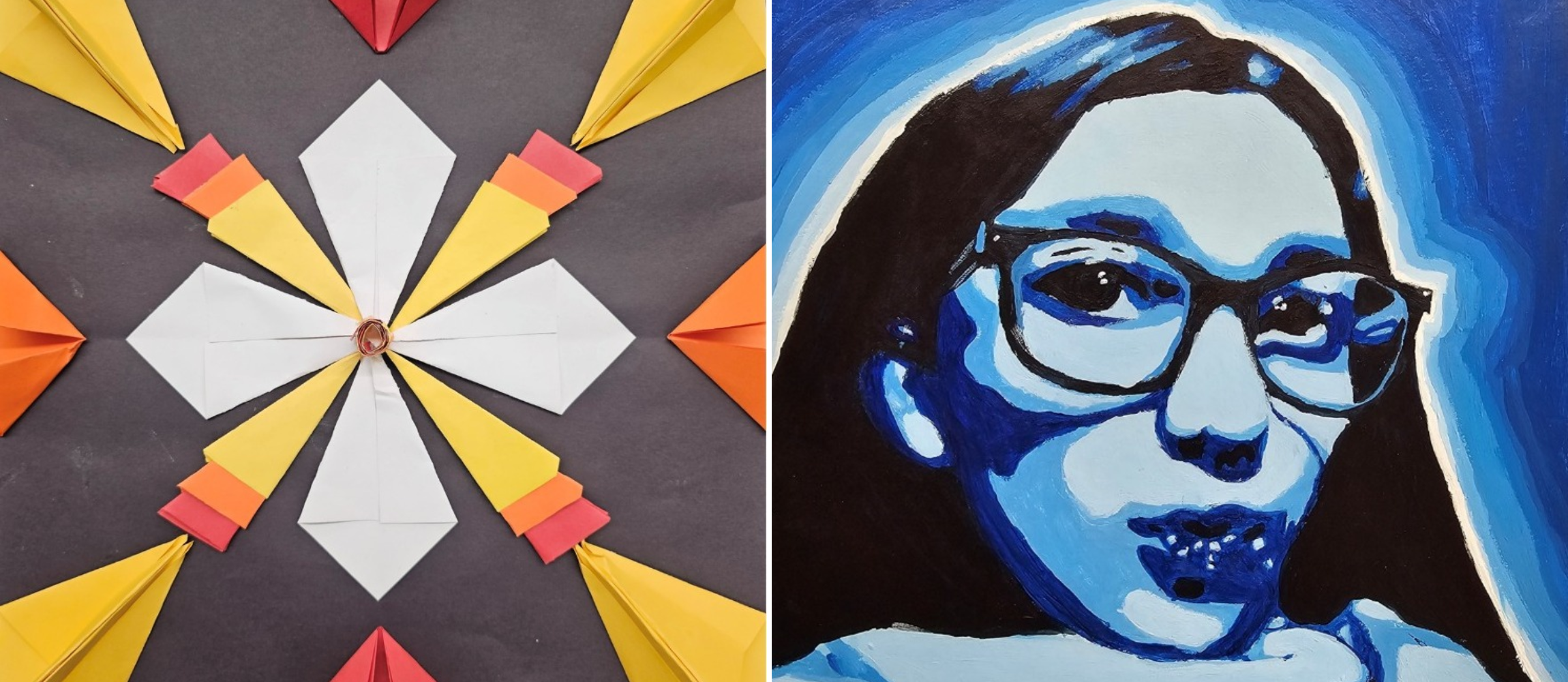 Two pieces of art from WMHT Public Media 