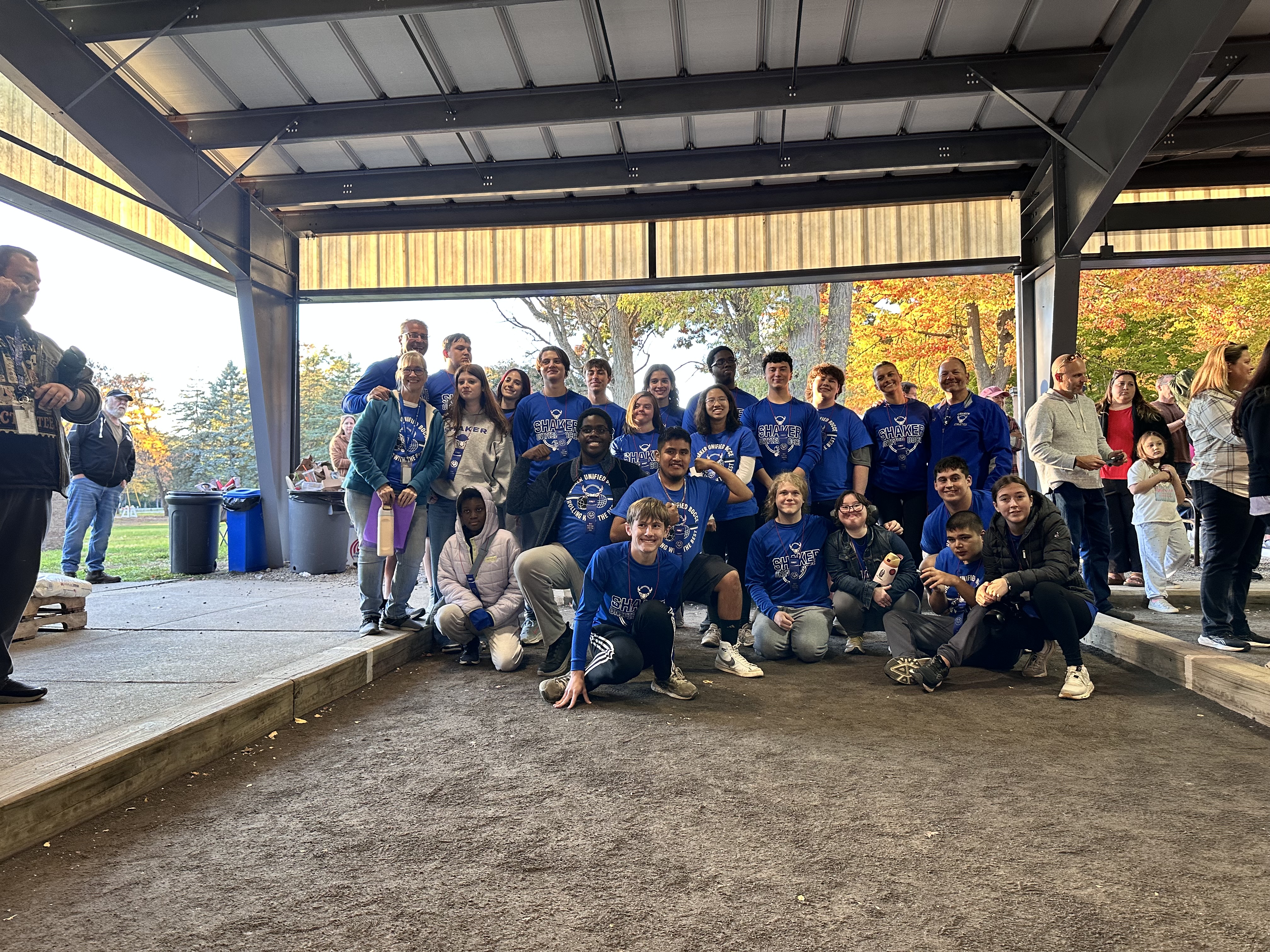 Shaker Unified Bocce poses for picture