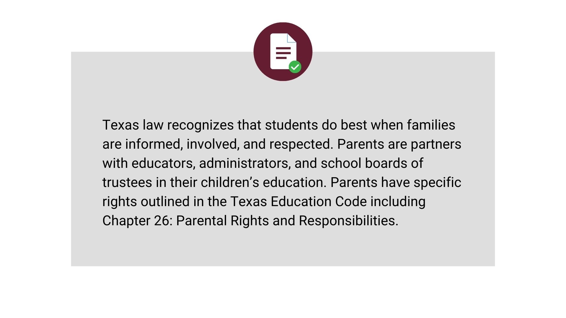 Parental Bill of Rights