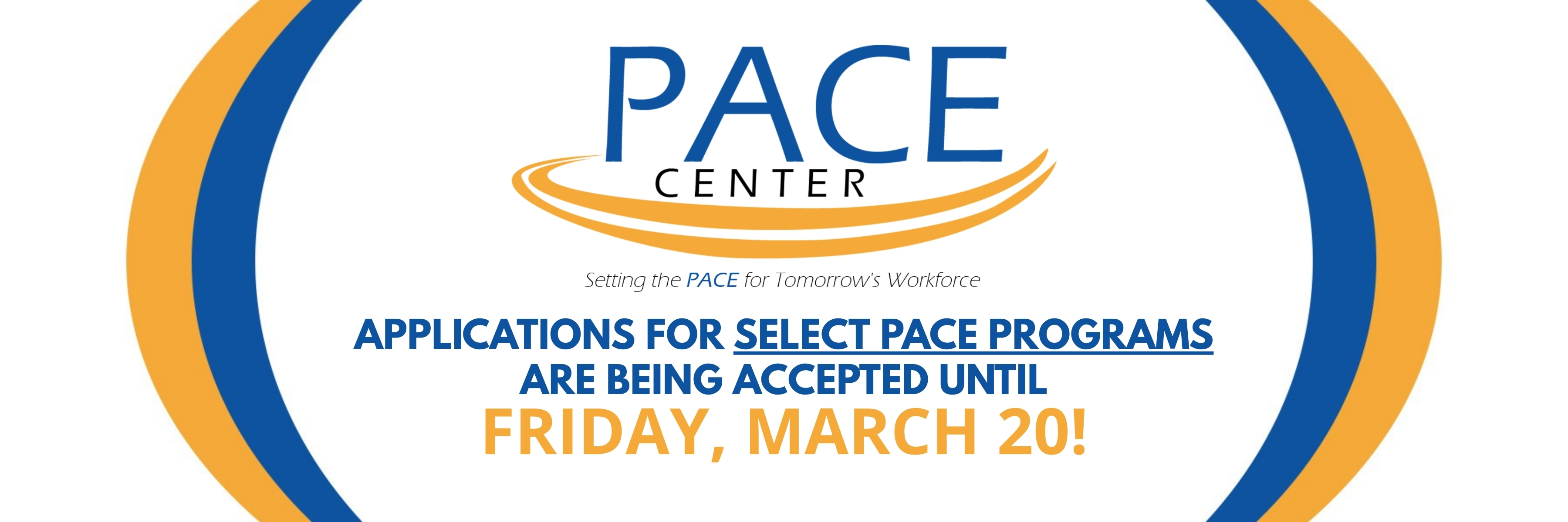 Applications for the 2026-2027 school year for select PACE programs are being accepted until Friday, March 20