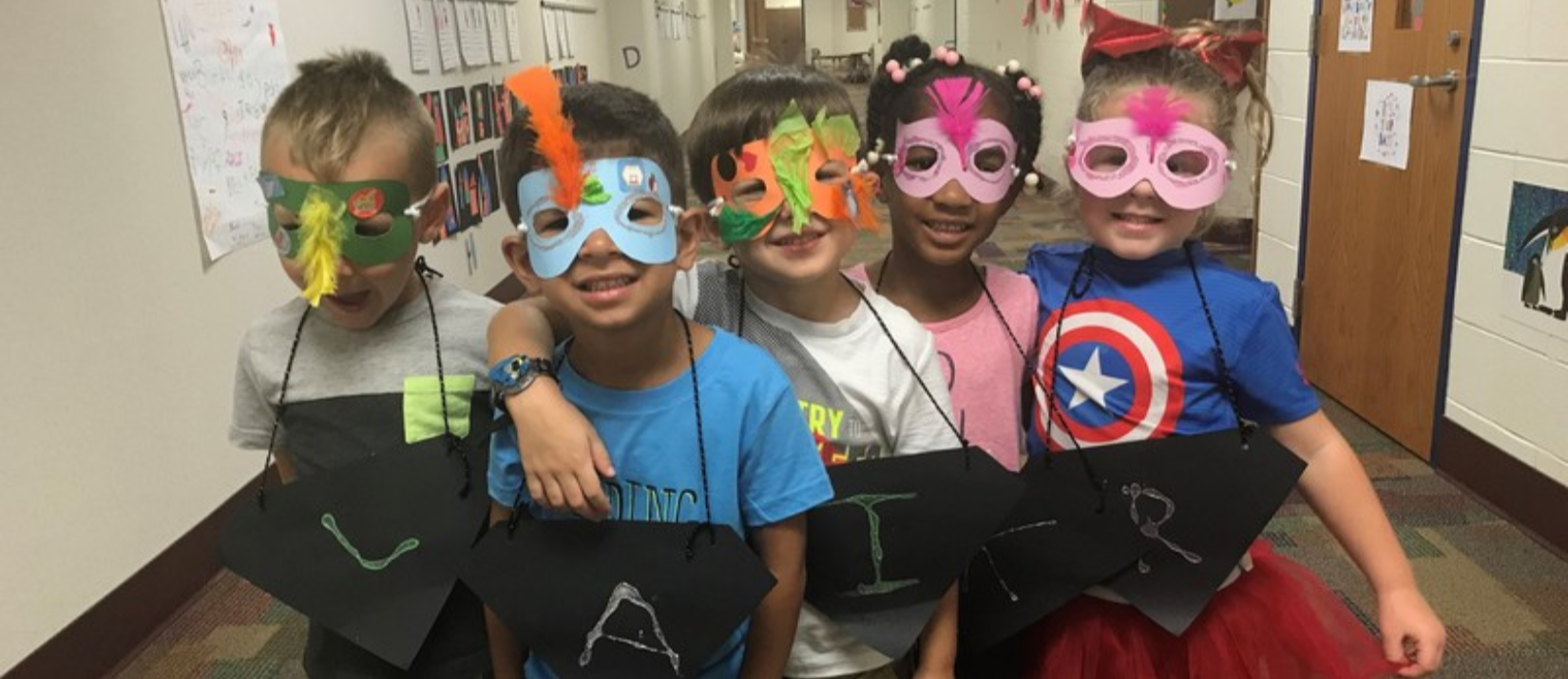 photo of students with masks on