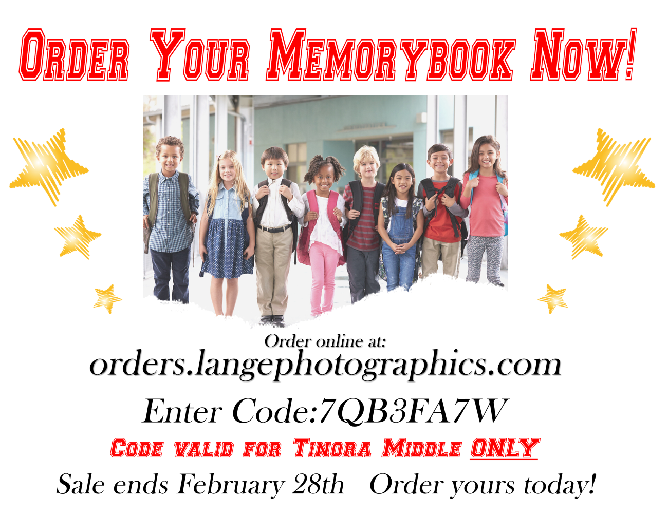 Lange Yearbook Flyer