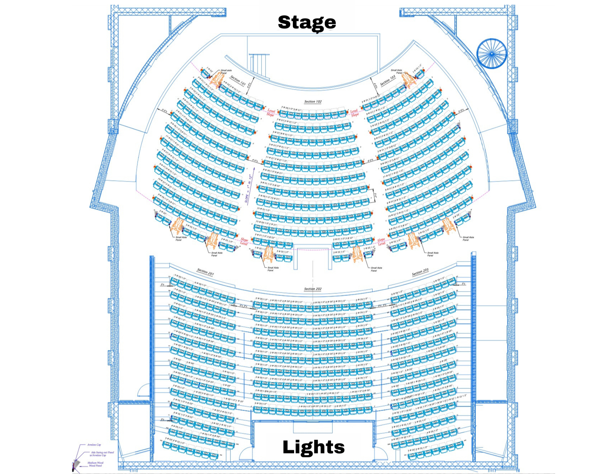 TPAC Seating Layout