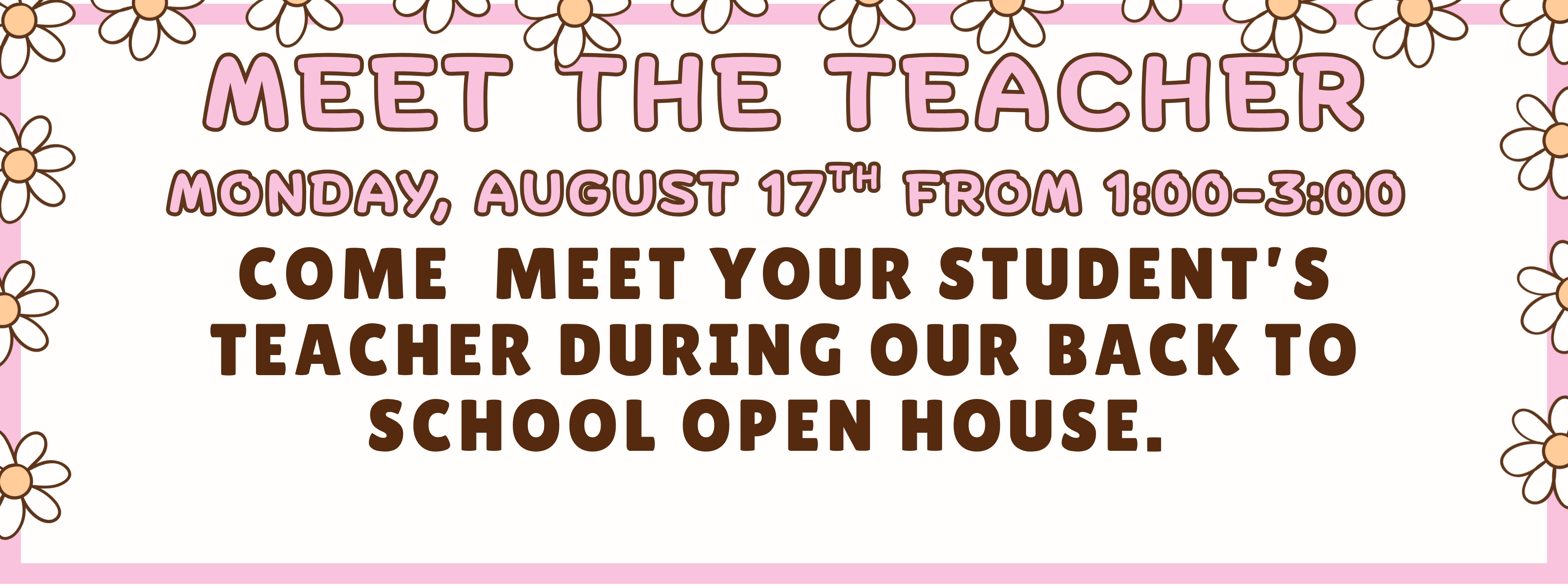 Back to School Open House