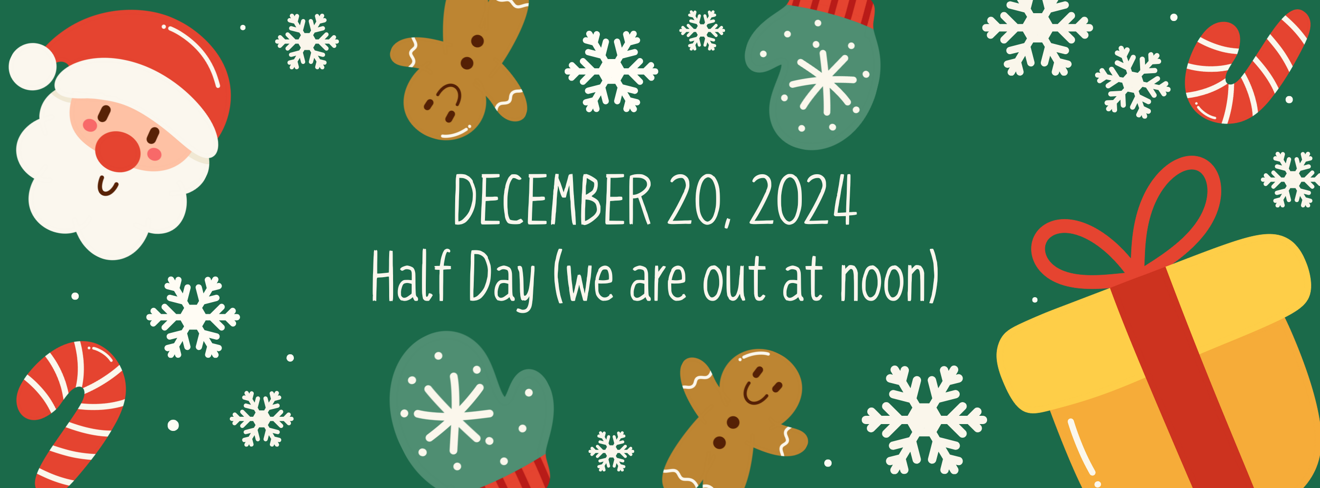 December 20, 2024 (we are out at noon)