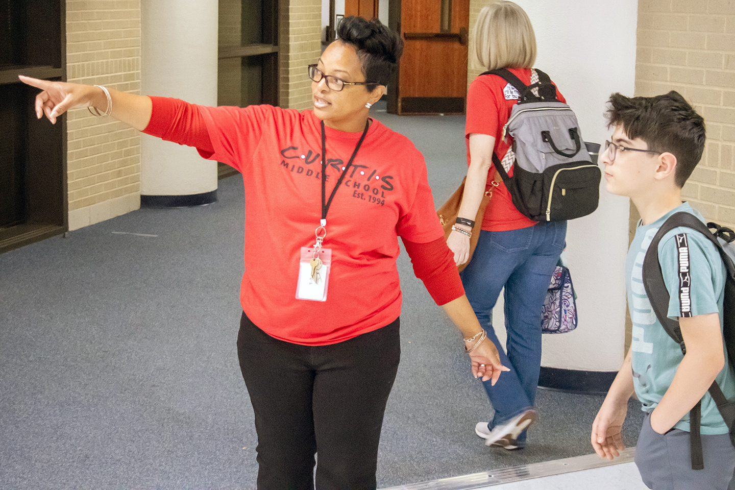 Curtis Middle School teacher provides directions