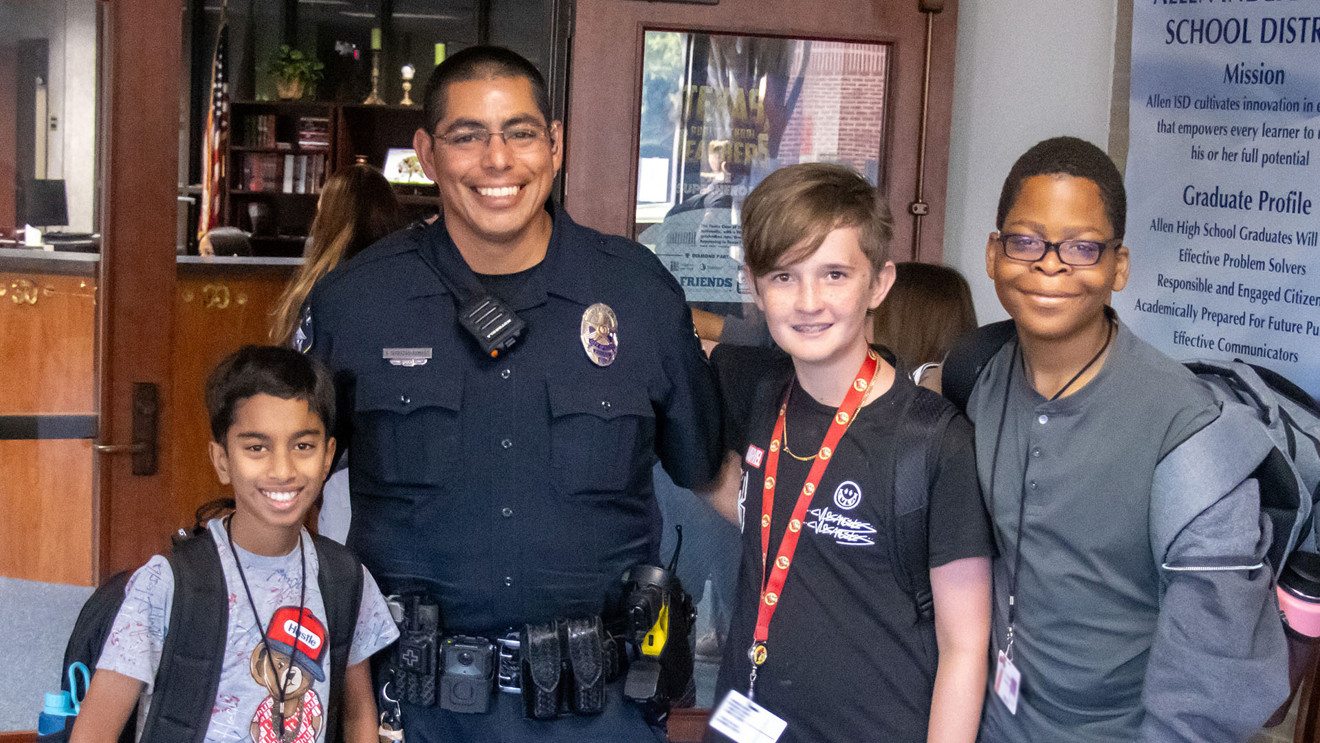 Curtis SRO with Students